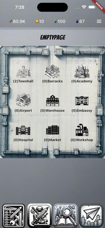 Build your own city in a empty page!